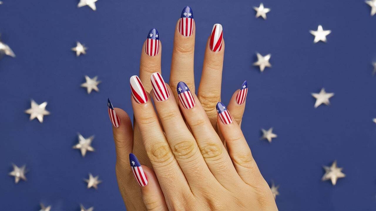 patriotic nail art