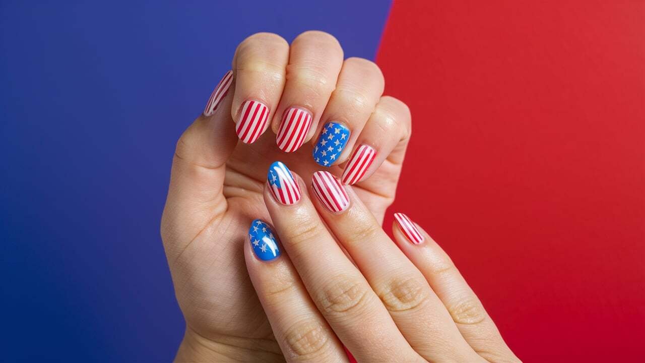 patriotic nail art