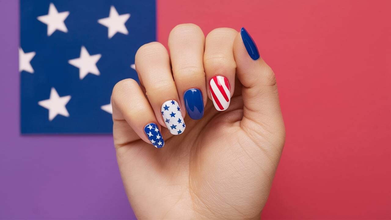 patriotic nail art