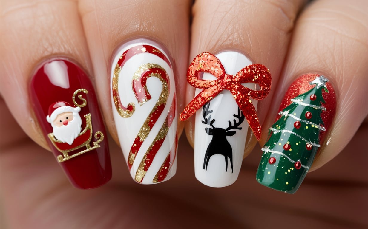 Christmas nail art trends